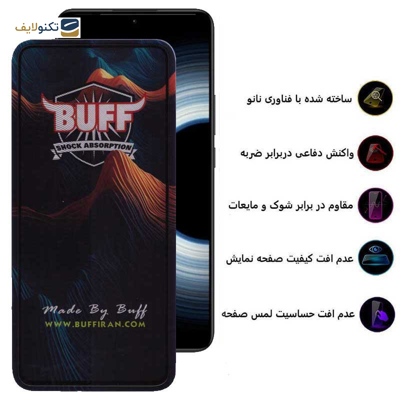 محافظ صفحه نمایش 5D بوف مدل Mountain-G مناسب برای گوشی موبایل شیائومی Redmi K50 Ultra / K50 Gaming / K50 Pro / K50 - Buff 5D Mountain-G Glass Screen Protector For Xiaomi Redmi K50 Ultra / K50 Gaming / K50 Pro / K50