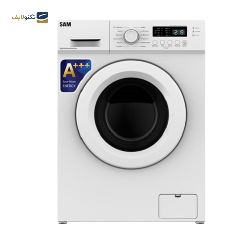 ماشین لباسشویی سام الکترونیک 8 کیلویی مدل UN-Q1225 - Sam Electronic UN-Q1225 Washing Machine 8KG