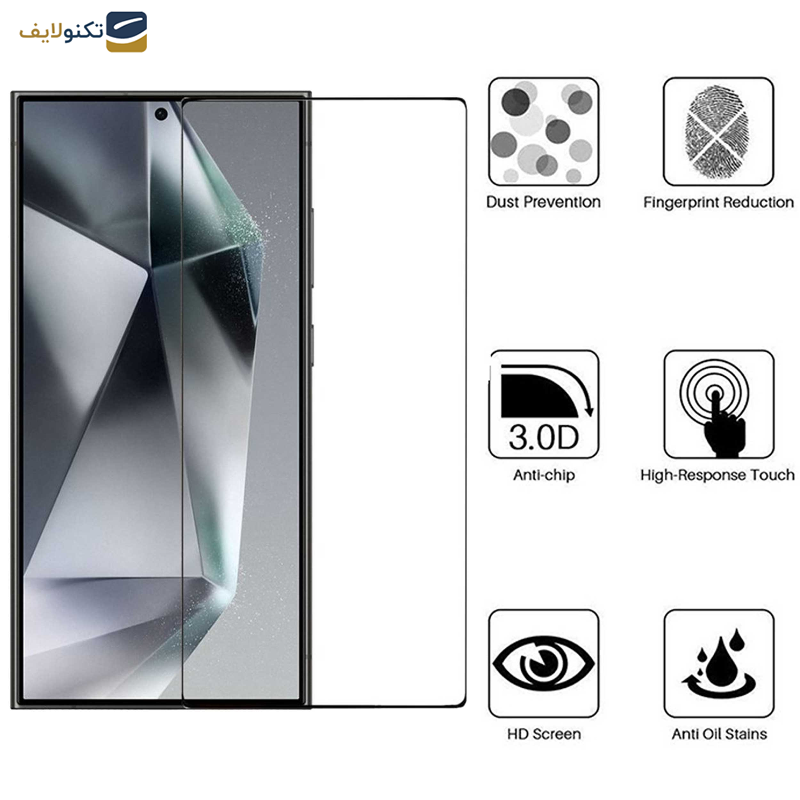 محافظ صفحه نمایش بوف مدل FullGlue-Max-G مناسب برای گوشی موبایل سامسونگ Galaxy S24 Ultra - Buff FullGlue-Max-G Glass Screen Protector For Samsung Galaxy S24 Ultra