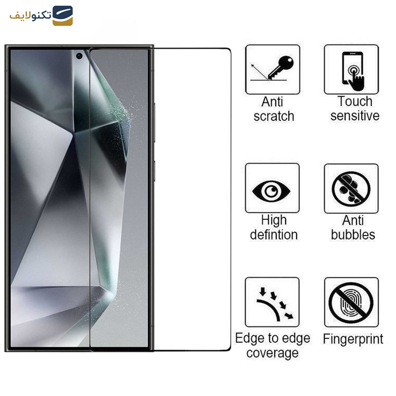 محافظ صفحه نمایش بوف مدل FullGlue-Max-G مناسب برای گوشی موبایل سامسونگ Galaxy S24 Ultra - Buff FullGlue-Max-G Glass Screen Protector For Samsung Galaxy S24 Ultra