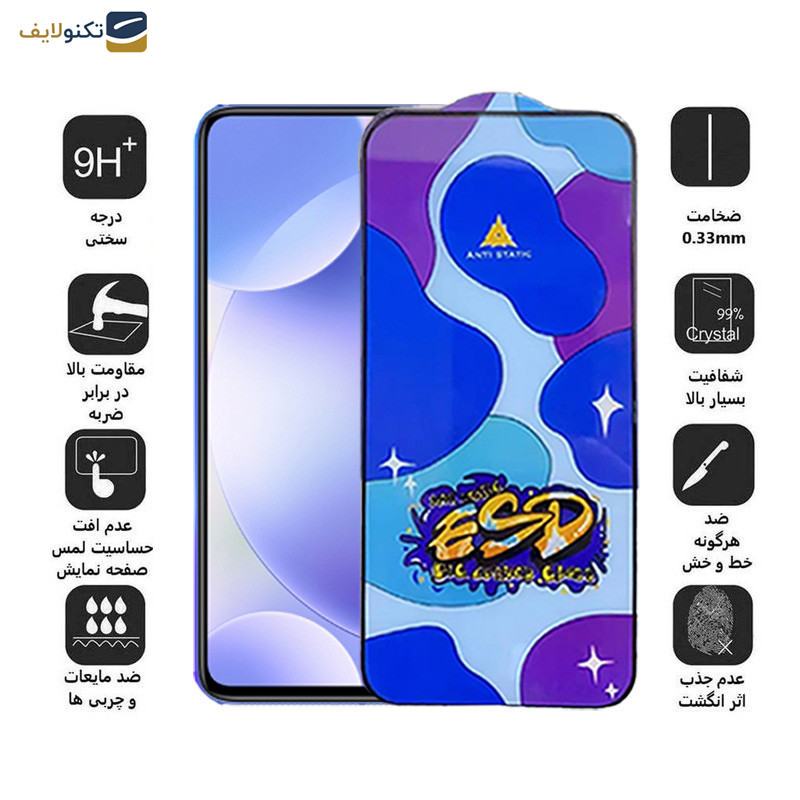 محافظ صفحه نمایش اپیکوی مدل Star ESD مناسب برای گوشی موبایل شیائومی Redmi K30-Poco F2 Pro-Poco X2-Mi 10T Pro 5G-Mi 10T 5G - Star ESD Glass Screen Protector For Xiaomi Redmi K30-Poco F2 Pro-Poco X2-Mi 10T Pro 5G-Mi 10T 5G