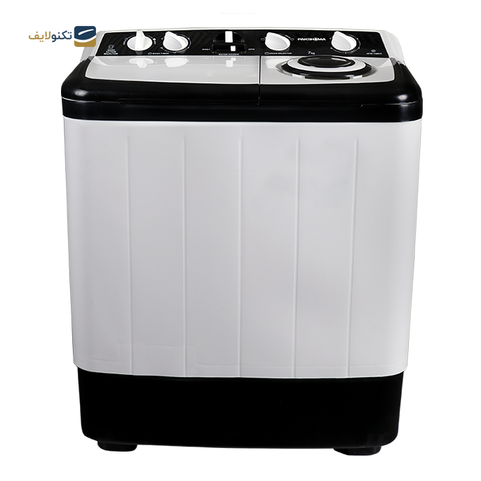 ماشین لباسشویی دوقلو پاکشوما 7 کیلویی مدل PWT-7241KJ - Pakshoma PWT-7241KJ Washing Machine 7KG