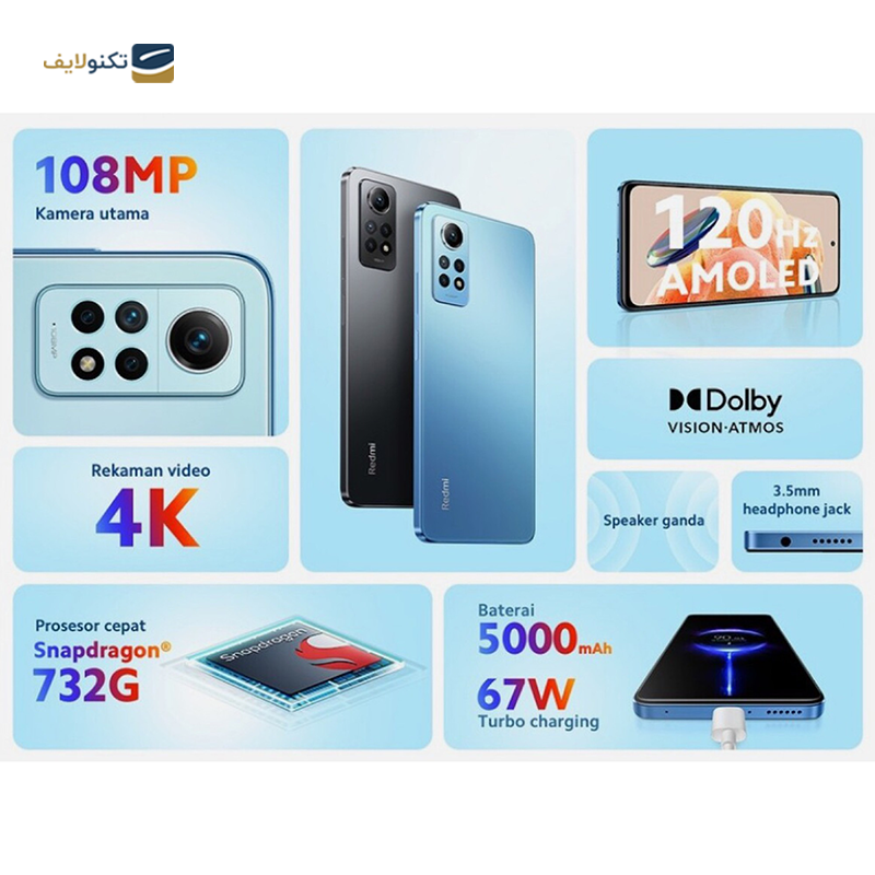 گوشی موبایل شیائومی Redmi Note 12 Pro (2209116AG) ظرفیت 256 گیگابایت رم 8 گیگابایت  - Xiaomi Redmi Note 12 Pro 4G (2209116AG) 256/8GB