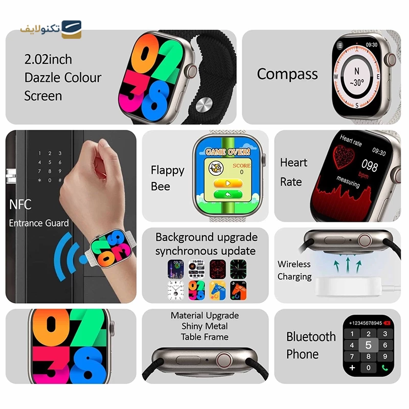 ساعت هوشمند مدل HK9 Pro-Black - HK9 Pro-Black Smart Watch