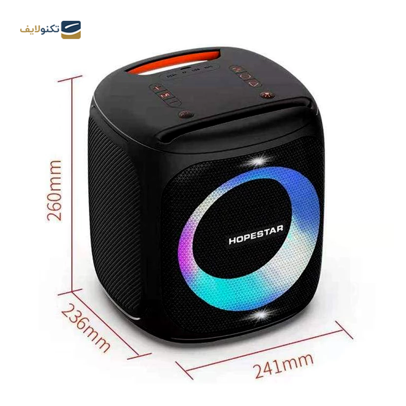 اسپیکر بلوتوثی قابل حمل هوپ استار مدل Party 100 - HopeStar Party 100 Portable Bluetooth Speaker