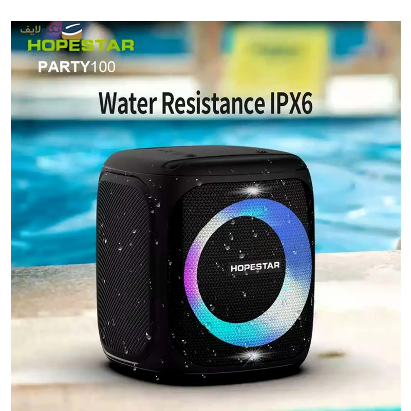 اسپیکر بلوتوثی قابل حمل هوپ استار مدل Party 100 - HopeStar Party 100 Portable Bluetooth Speaker