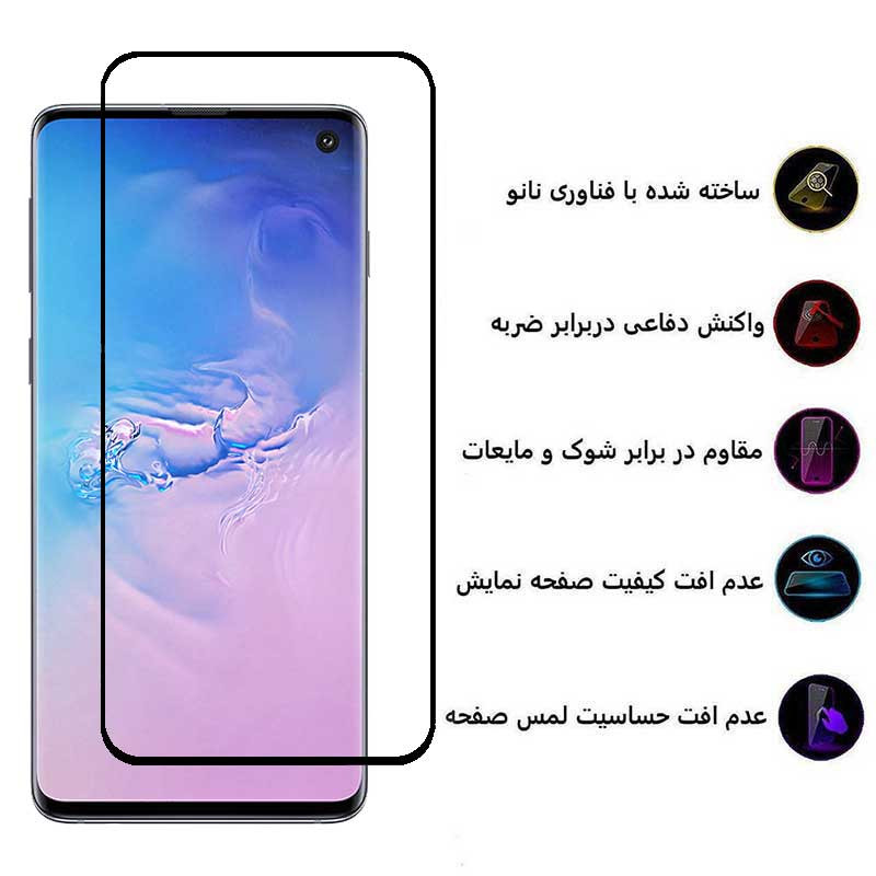حافظ صفحه نمایش اپیکوی مدل Anti-Static مناسب برای گوشی موبایل سامسونگ Galaxy S10 - picoy Glass Screen Protector Anti-Static For Samsung Galaxy S10