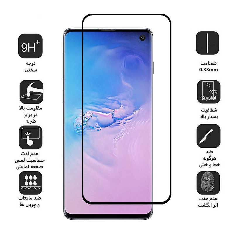 حافظ صفحه نمایش اپیکوی مدل Anti-Static مناسب برای گوشی موبایل سامسونگ Galaxy S10 - picoy Glass Screen Protector Anti-Static For Samsung Galaxy S10