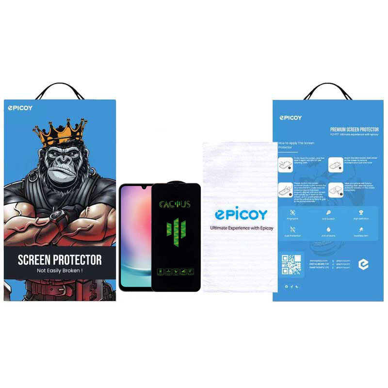 محافظ صفحه نمایش اپیکوی مدل Cactus مناسب برای گوشی موبایل سامسونگ Galaxy A24 4G/A25/A15 4G/5G /F34 - Epicoy Cactus Glass Screen Protector For Samsung Galaxy A24 4G/A25/A15 4G/5G /F34