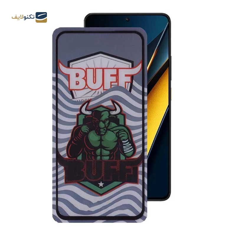 گلس گوشی پوکو X6 Pro 5G بوف مدل Super Power 5D  - Buff Super Power 5D Glass Screen Protector For Poco X6 Pro 5G