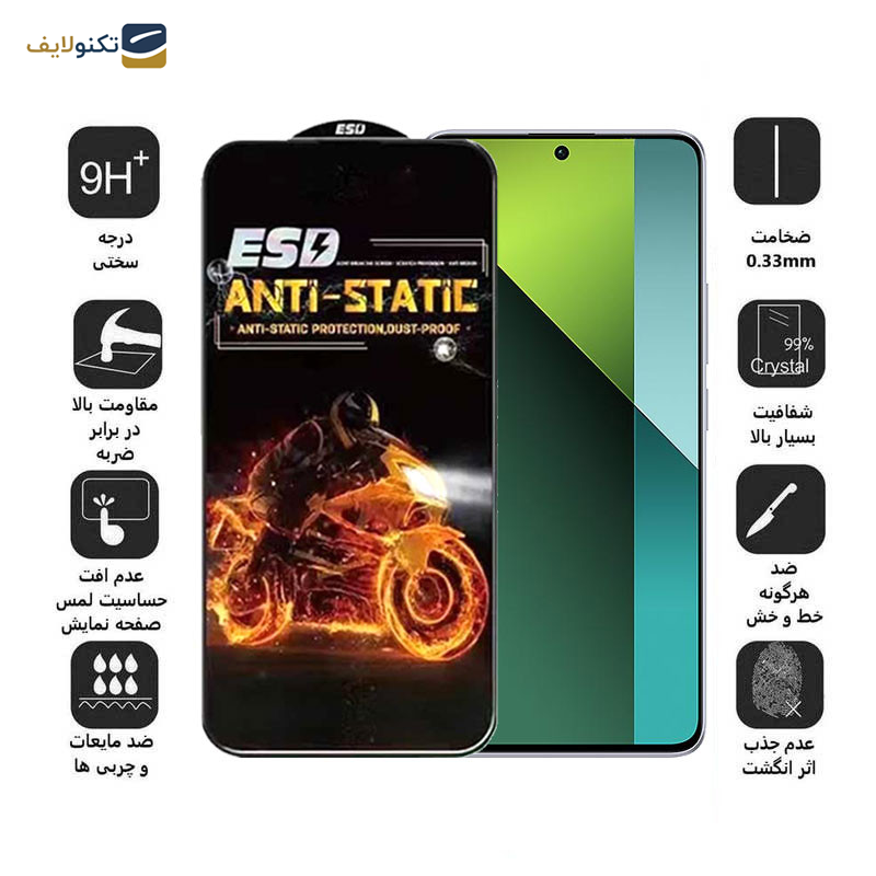 محافظ صفحه نمایش اپیکوی مدل Fiery ESD مناسب برای گوشی موبایل شیائومی Redmi Note 13 4G/5G / Note 13 Pro 4G/5G / Note 13R Pro - Epicoy Fiery ESD Screen Protector For Xiaomi Redmi Note 13 4G/5G / Redmi Note 13 Pro 4G/5G / Redmi Note 13R Pro