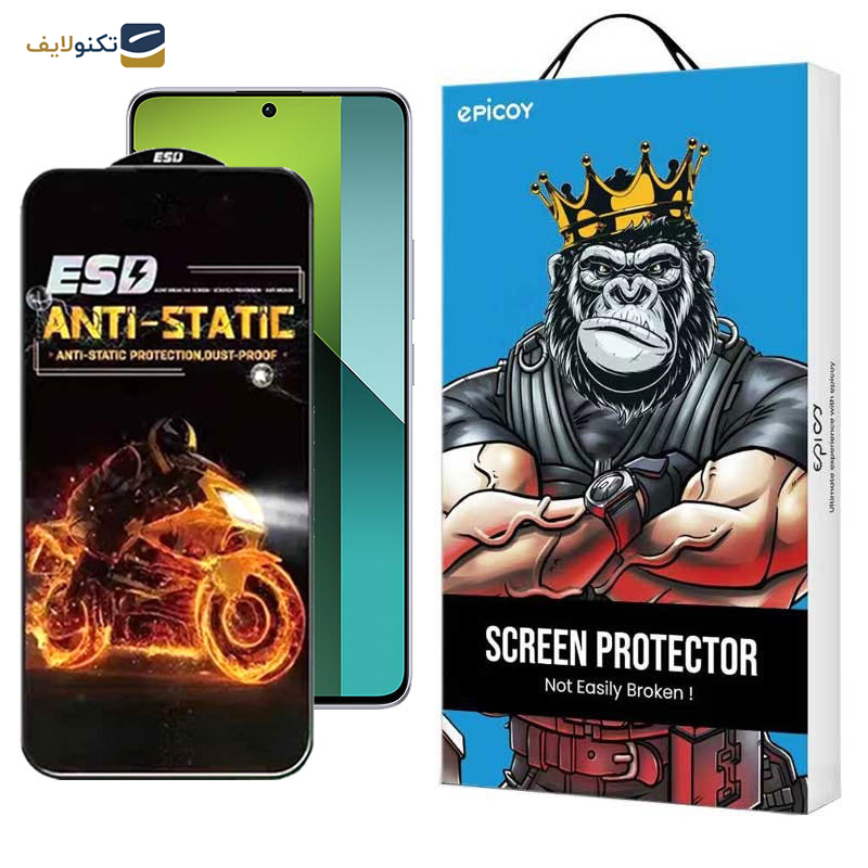 محافظ صفحه نمایش اپیکوی مدل Fiery ESD مناسب برای گوشی موبایل شیائومی Redmi Note 13 4G/5G / Note 13 Pro 4G/5G / Note 13R Pro - Epicoy Fiery ESD Screen Protector For Xiaomi Redmi Note 13 4G/5G / Redmi Note 13 Pro 4G/5G / Redmi Note 13R Pro