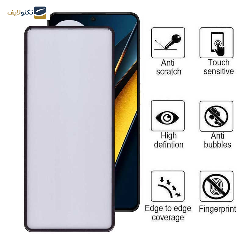 محافظ صفحه نمایش بوف مدل New AirBag-G مناسب برای گوشی موبایل پوکو X6 Pro 5G / X6 5G / M6 Pro 4G - Buff New AirBag-G Glass Screen Protector For Poco X6 Pro 5G / X6 5G / M6 Pro 4G