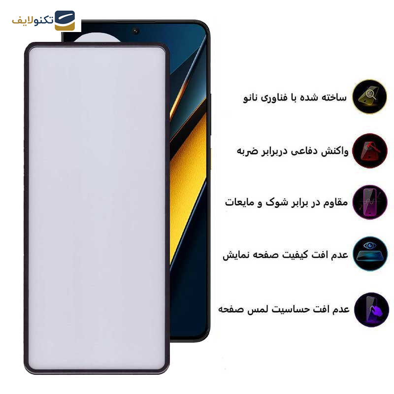 محافظ صفحه نمایش بوف مدل New AirBag-G مناسب برای گوشی موبایل پوکو X6 Pro 5G / X6 5G / M6 Pro 4G - Buff New AirBag-G Glass Screen Protector For Poco X6 Pro 5G / X6 5G / M6 Pro 4G