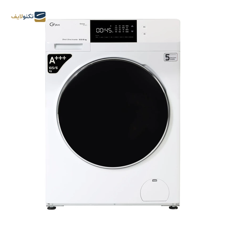 ماشین لباسشویی جی پلاس 10.5 کیلویی مدل GWM-PD106W - GPlus GWM-PD106W Washing Machine