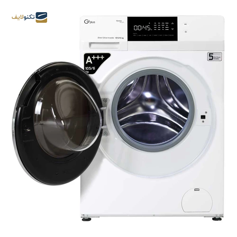 ماشین لباسشویی جی پلاس 10.5 کیلویی مدل GWM-PD106W - GPlus GWM-PD106W Washing Machine