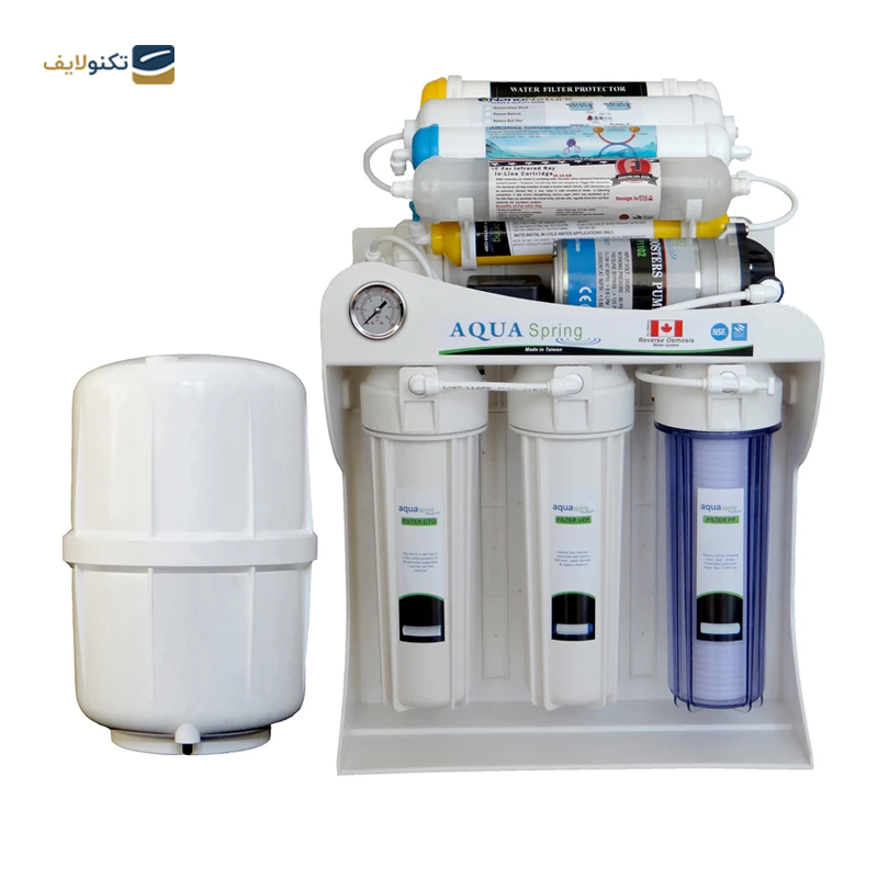 دستگاه تصفیه آب آکوآ اسپرینگ مدل NF-SF4800 به همراه فیلتر تصفیه آب کد 01 مجموعه 3 عددی - Aqua spring NF-SF4800 Water Purifier