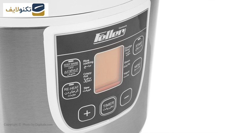 پلوپز ۸ نفره فلر مدل RC90 - Feller RC90 Rice Cooker