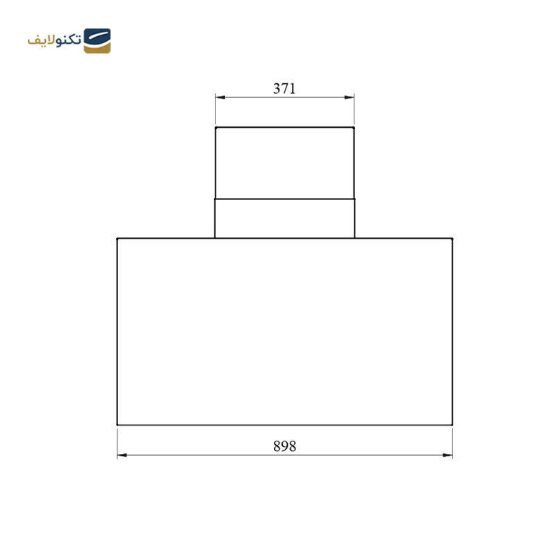 هود آشپزخانه کن مدل الیو سایز 90 - Can Alevo Kitchen Hood