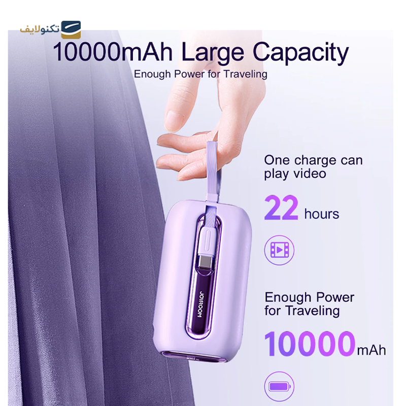 پاوربانک جوی روم مدل JR-L012 mini ظرفیت 10000 میلی آمپر ساعت - JoyRoom JR-L012 mini Power Bank 10000mAh