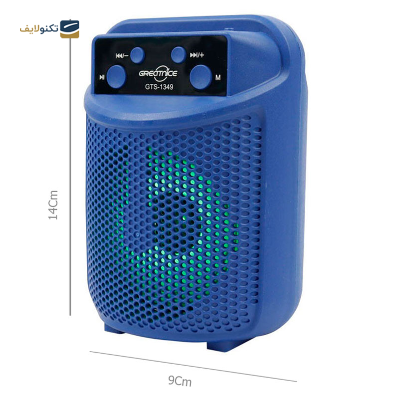 اسپیکر بلوتوثی گریت نایس مدل GTS-1349 - Greatnice GTS-1349 portable Bluetooth speaker