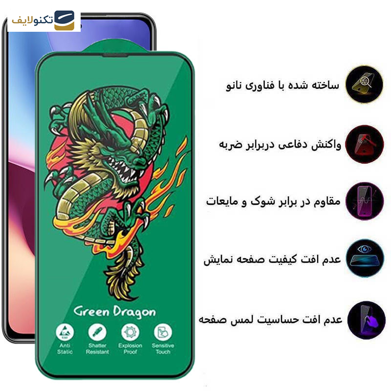 محافظ صفحه نمایش اپیکوی مدل Green Dragon ExplosionProof مناسب برای گوشی موبایل شیائومی Redmi K40 Ultra/ K40 Pro Plus/ K40 Gaming/ K40 Pro/ K40S/ K40 - Epicoy Green Dragon ExplosionProof Screen Protector For Xiaomi Redmi K40 Ultra/ K40 Pro Plus/ K40 Gaming/ K40 Pro/ K40S/ K40
