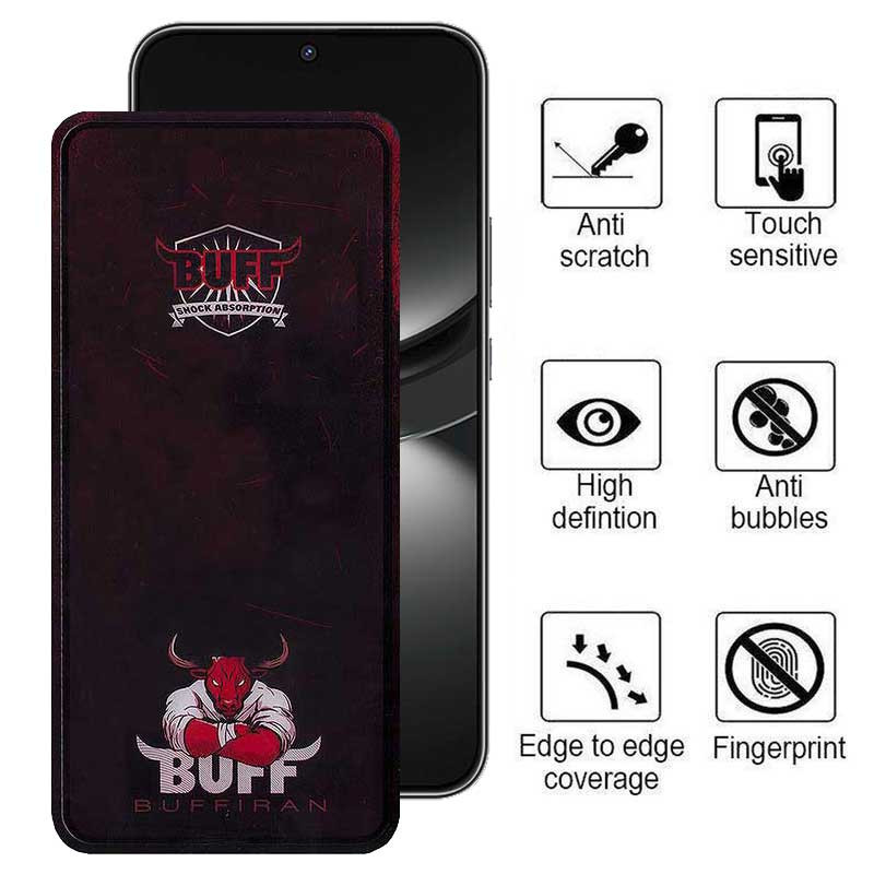 محافظ صفحه نمایش بوف مدل Muscle-Bull مناسب برای گوشی موبایل هوآوی Nova 12 / Nova 12 Lite / Nova 11 SE / Nova 10 SE - Buff Muscle-Bull Glass Screen Protector For Huawei Nova 12 / Nova 12 Lite / Nova 11 SE / Nova 10 SE