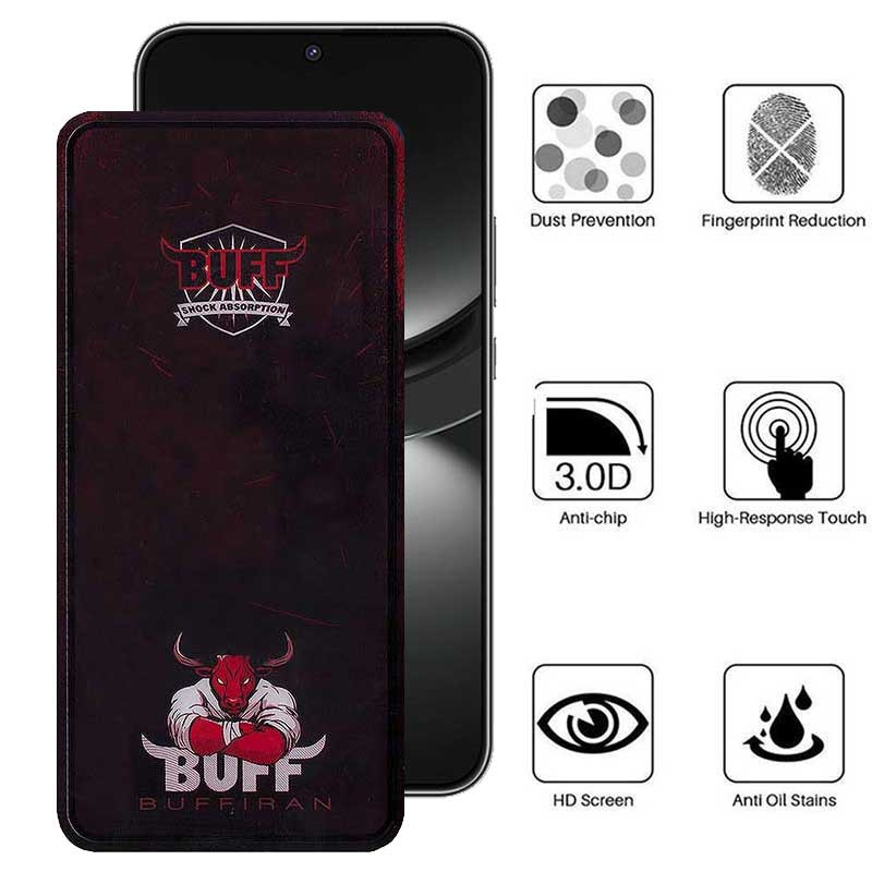 محافظ صفحه نمایش بوف مدل Muscle-Bull مناسب برای گوشی موبایل هوآوی Nova 12 / Nova 12 Lite / Nova 11 SE / Nova 10 SE - Buff Muscle-Bull Glass Screen Protector For Huawei Nova 12 / Nova 12 Lite / Nova 11 SE / Nova 10 SE