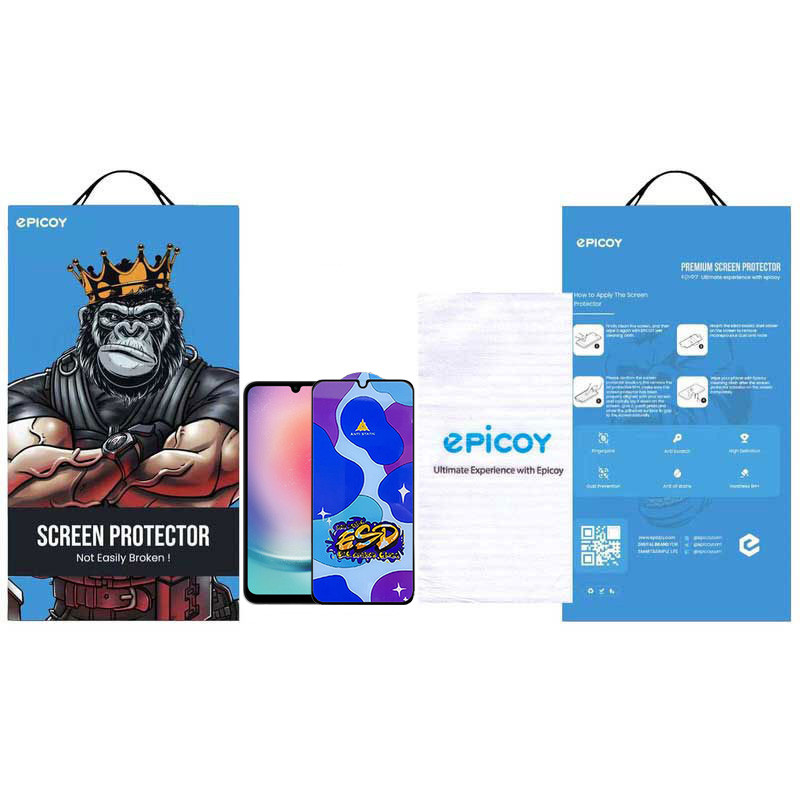 محافظ صفحه نمایش اپیکوی مدل Star ESD مناسب برای گوشی موبایل سامسونگ Galaxy A24 4G/A25/A15 4G/5G /F34 - Epicoy Star ESD Glass Screen Protector For Samsung Galaxy A24 4G/A25/A15 4G/5G /F34