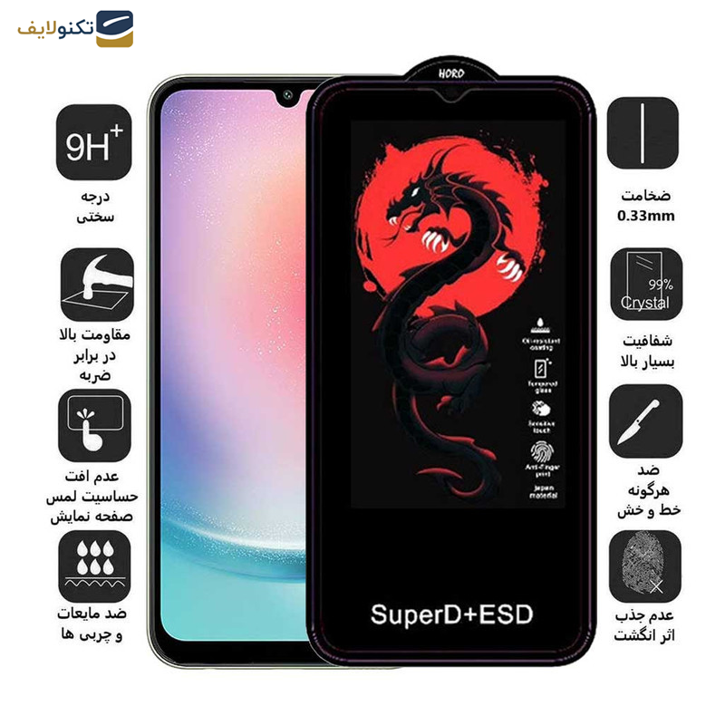 محافظ صفحه نمایش اپیکوی مدل Dragon ESD مناسب برای گوشی موبایل سامسونگ Galaxy A15 5G-4G - A25 5G - A24 4G - Epicoy Dragon ESD Screen Protector For Samsung Galaxy A15 5G-4G - A25 5G - A24 4G