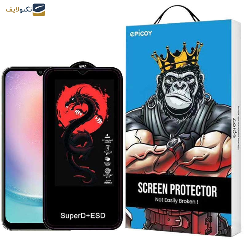 محافظ صفحه نمایش اپیکوی مدل Dragon ESD مناسب برای گوشی موبایل سامسونگ Galaxy A15 5G-4G - A25 5G - A24 4G - Epicoy Dragon ESD Screen Protector For Samsung Galaxy A15 5G-4G - A25 5G - A24 4G