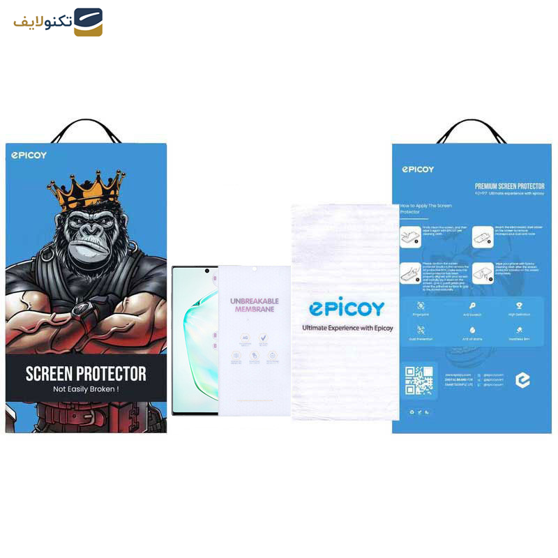 محافظ صفحه نمایش مات اپیکوی مدل Hydrogel-Matte مناسب برای گوشی موبایل سامسونگ Galaxy Note10 Plus - Epicoy Hydrogel-Matte Screen Protector For Samsung Galaxy Note10 Plus