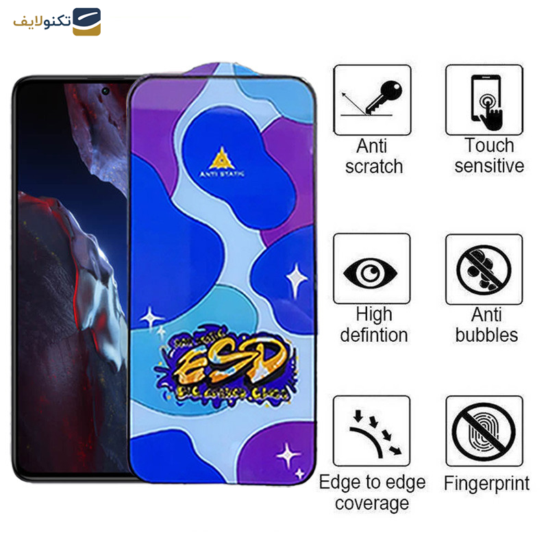 محافظ صفحه نمایش اپیکوی مدل Star ESD مناسب برای گوشی موبایل پوکو F5 Pro-F5-F4 GT-F3 GT-F4- F3 - Star ESD Glass Screen Protector For Poco F5 Pro-F5-F4 GT-F3 GT-F4- F3
