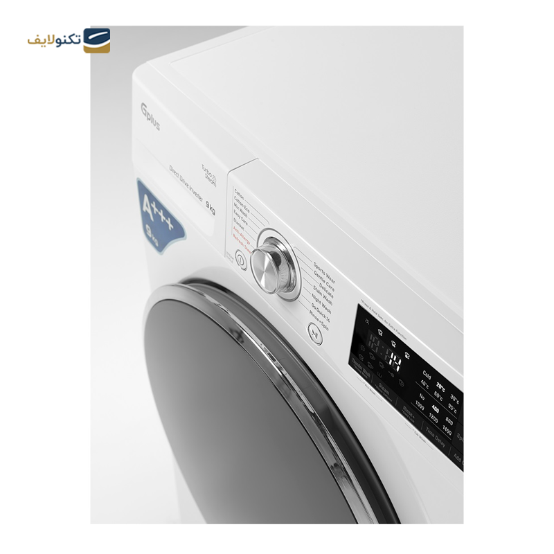 ماشین لباسشویی جی پلاس 9 کیلویی مدل GWM-P99W - GPlus GWM-P99W Washing Machine