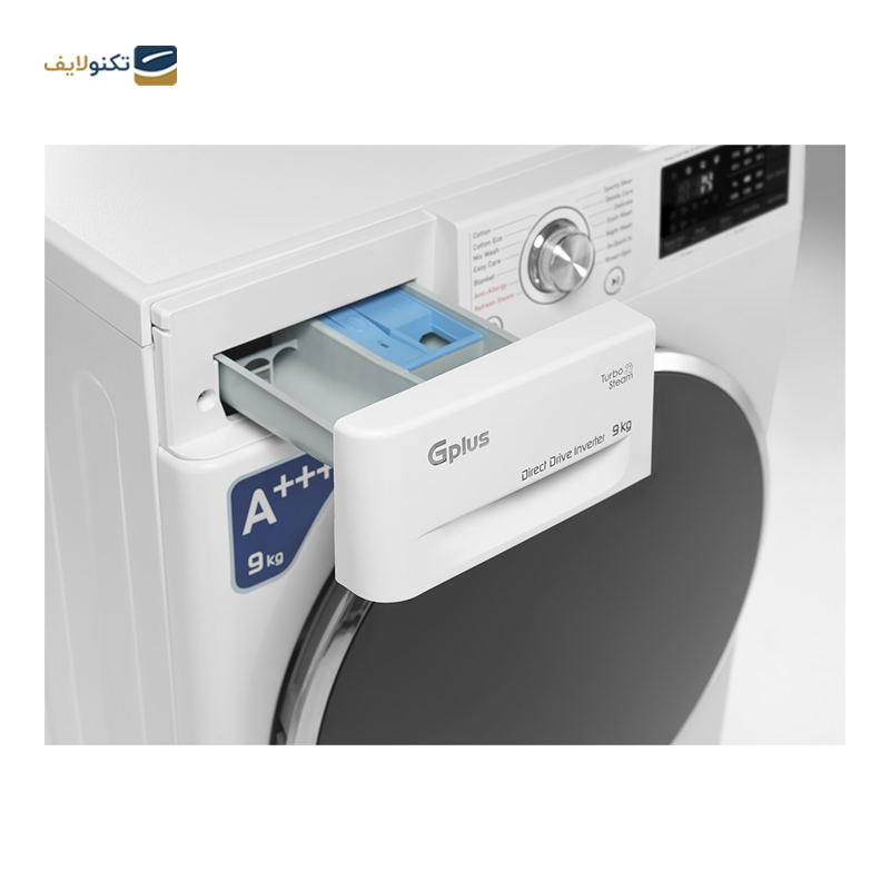 ماشین لباسشویی جی پلاس 9 کیلویی مدل GWM-P99W - GPlus GWM-P99W Washing Machine