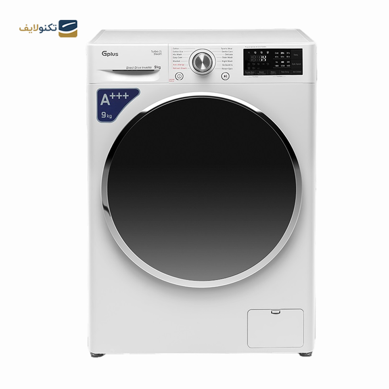 ماشین لباسشویی جی پلاس 9 کیلویی مدل GWM-P99W - GPlus GWM-P99W Washing Machine