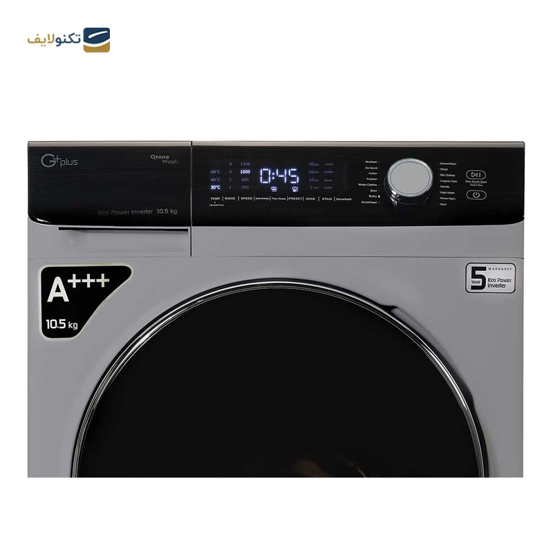 ماشین لباسشویی جی پلاس 10.5 کیلویی مدل GWM-M104 - Gplus GWM-M104 Washing Machine