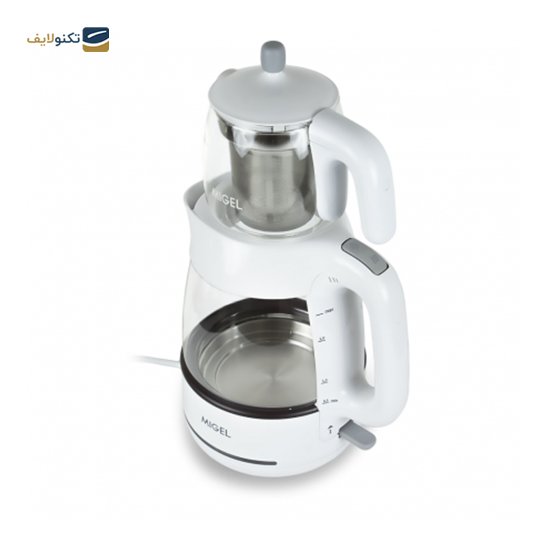 چای‌ ساز میگل مدل GTS 070 W قوری شیشه ای - Migel GTS 070 W tea maker