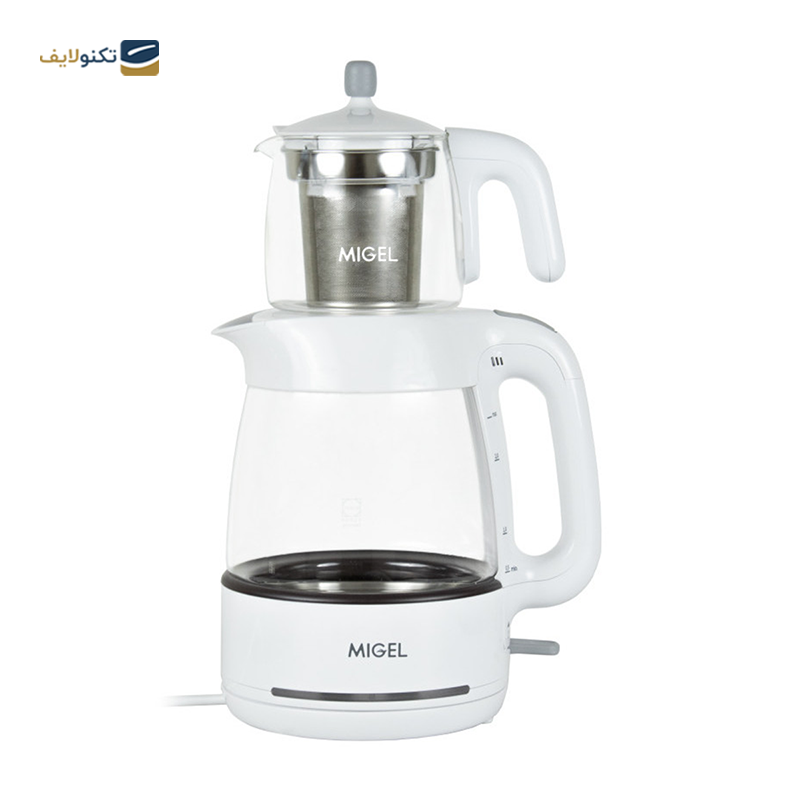 چای‌ ساز میگل مدل GTS 070 W قوری شیشه ای - Migel GTS 070 W tea maker