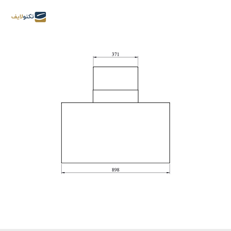 هود آشپزخانه کن مدل اطلس سایز 60 - Can Atlas Kitchen Hood