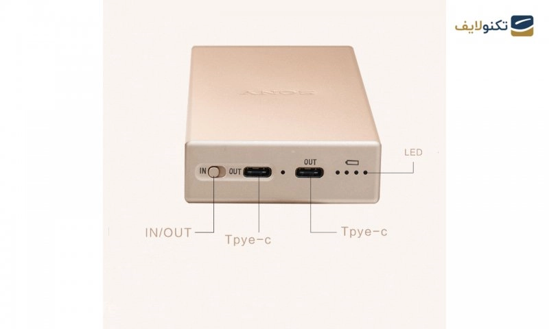 پاوربانک سونی مدل CP-SC10 ظرفیت 10000 میلی آمپر ساعت - 