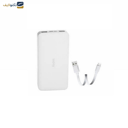 پاوربانک شیائومی مدل Redmi ظرفیت 10000 میلی آمپر ساعت به همراه کابل میکرو یو اس بی - 