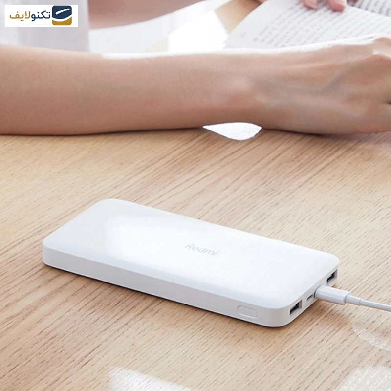 پاوربانک شیائومی مدل Redmi ظرفیت 10000 میلی آمپر ساعت به همراه کابل میکرو یو اس بی - 
