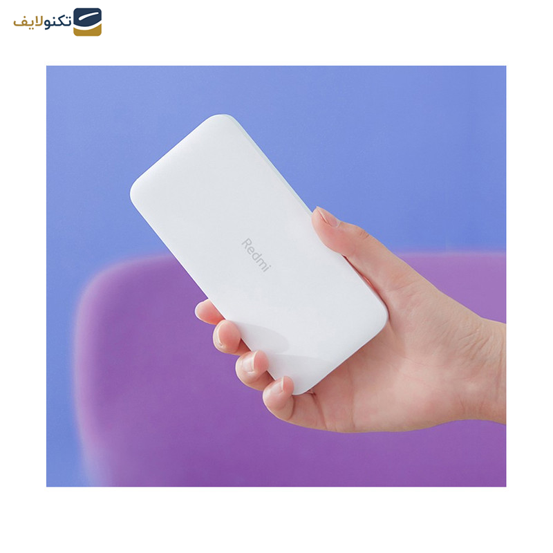پاوربانک شیائومی مدل Redmi ظرفیت 10000 میلی آمپر ساعت به همراه کابل میکرو یو اس بی - 