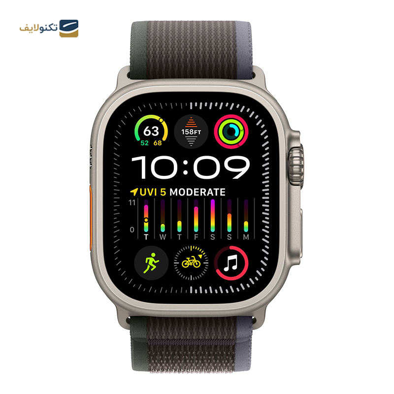 اپل واچ اولترا 2 سایز 49 میلی متری بند تریل - Apple Watch Ultra 2 Titanium Case 49mm Trail