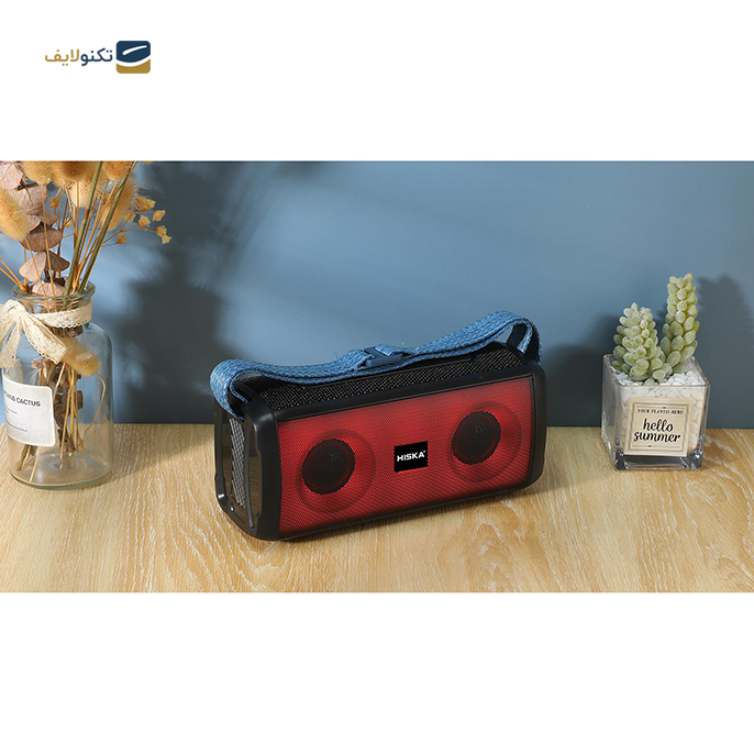 اسپیکر بلوتوثی قابل حمل هیسکا مدل B192 - Hiska B192 Multimedia Boombox Speaker