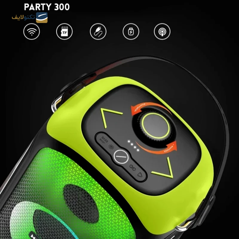 اسپیکر بلوتوثی قابل حمل هوپ استار مدل Party 300 - HopeStar Party 300 Portable Bluetooth Speaker