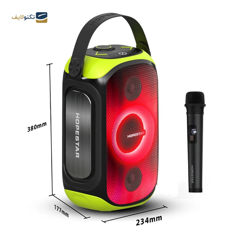 اسپیکر بلوتوثی قابل حمل هوپ استار مدل Party 300 - HopeStar Party 300 Portable Bluetooth Speaker