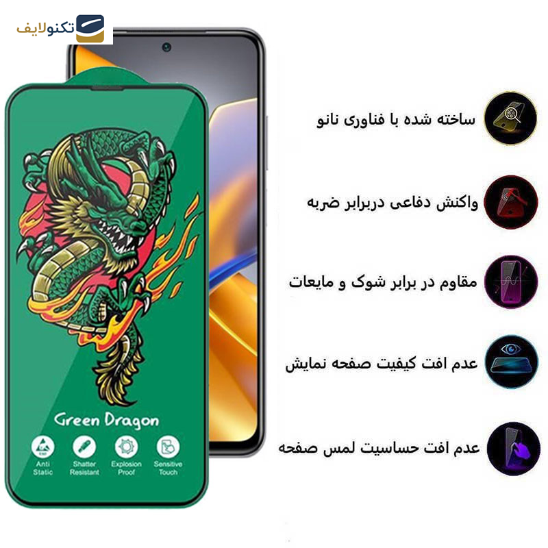 محافظ صفحه نمایش اپیکوی مدل Green Dragon ExplosionProof مناسب برای گوشی موبایل شیائومی Poco M5s 4G/ M4 Pro 4G/ Redmi Note 11 4G/Global/ Note 10 4G - Epicoy Green Dragon ExplosionProof Screen Protector For Poco M5s 4G/ M4 Pro 4G/ Redmi Note 11 4G/Global/ Note 10 4G