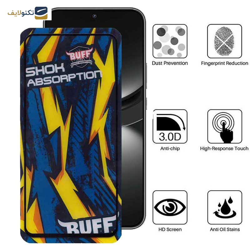 محافظ صفحه نمایش بوف مدل Shock-Shock-G مناسب برای گوشی موبایل هوآوی Nova 12 / Nova 12 Lite / Nova 11 SE / Nova 10 SE - Buff Shock-Shock-G Glass Screen Protector For Huawei Nova 12 / Nova 12 Lite / Nova 11 SE / Nova 10 SE
